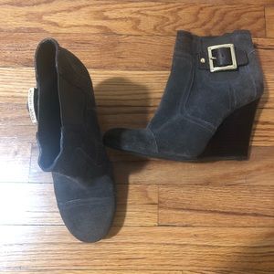 Tory Burch Adrianne suede wedge booties